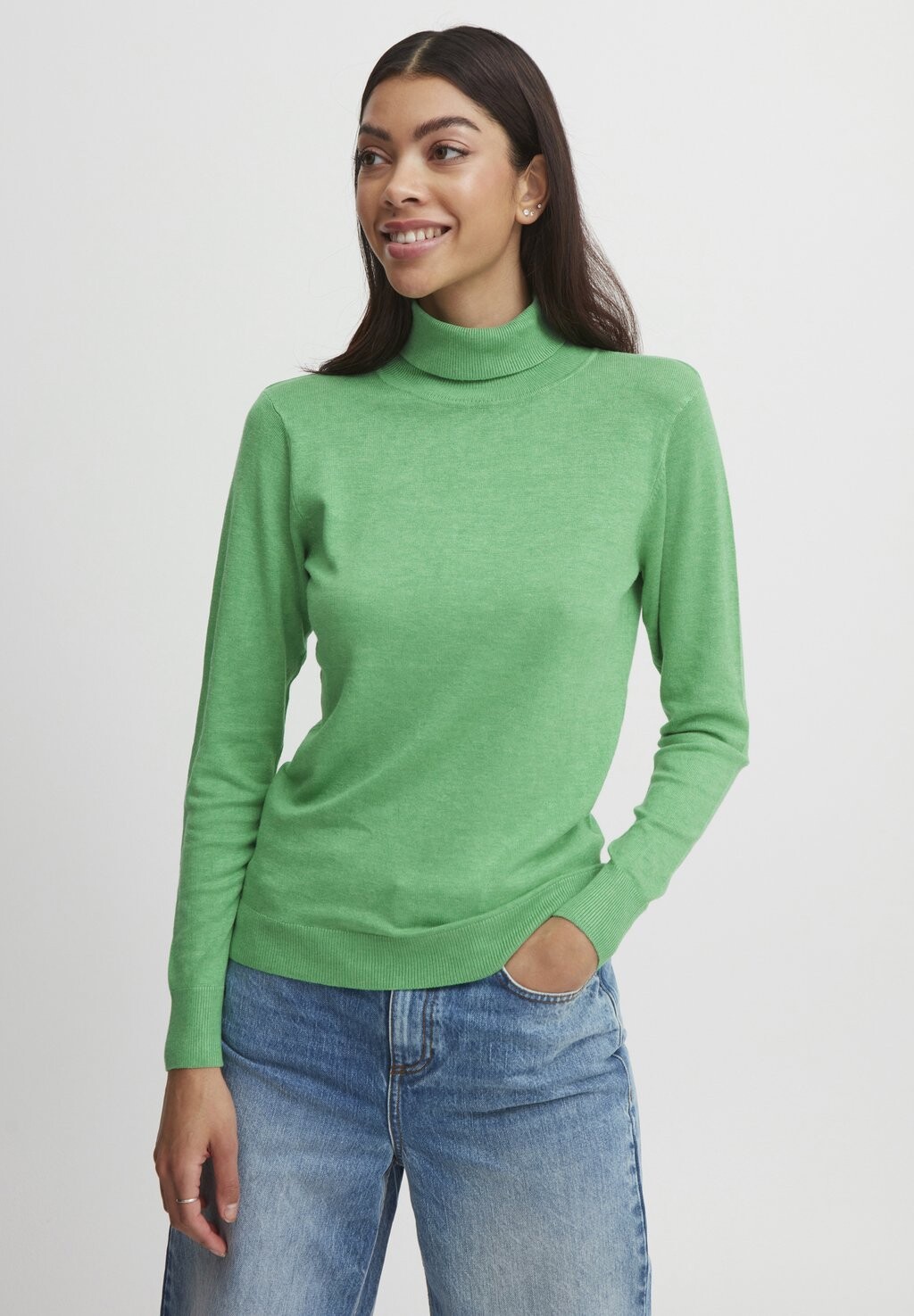 

Свитшот b.young ROLLNECK, цвет ming green melange