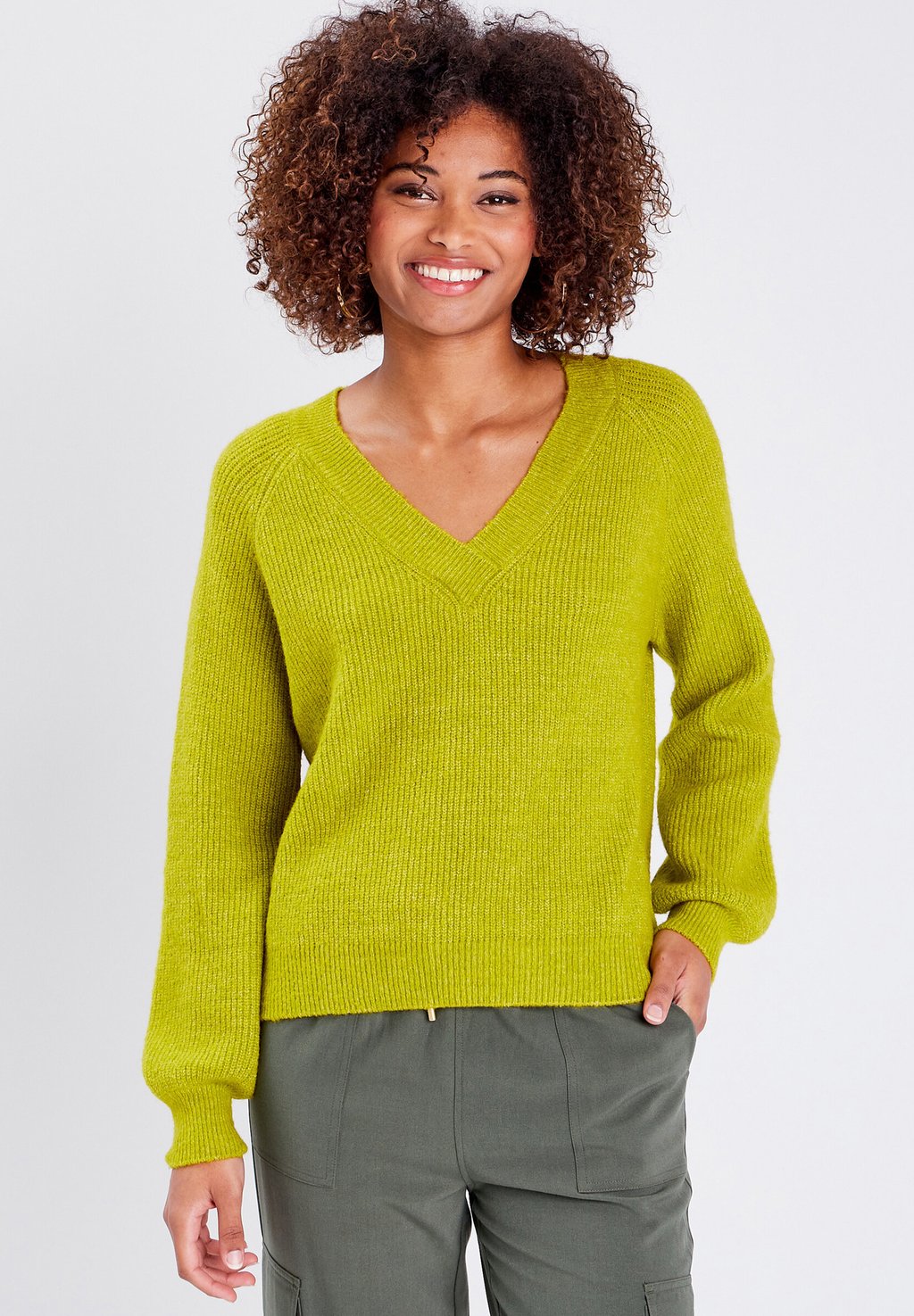 Вязаный свитер MIT V-AUSSCHNITT Cache Cache, цвет vert olive