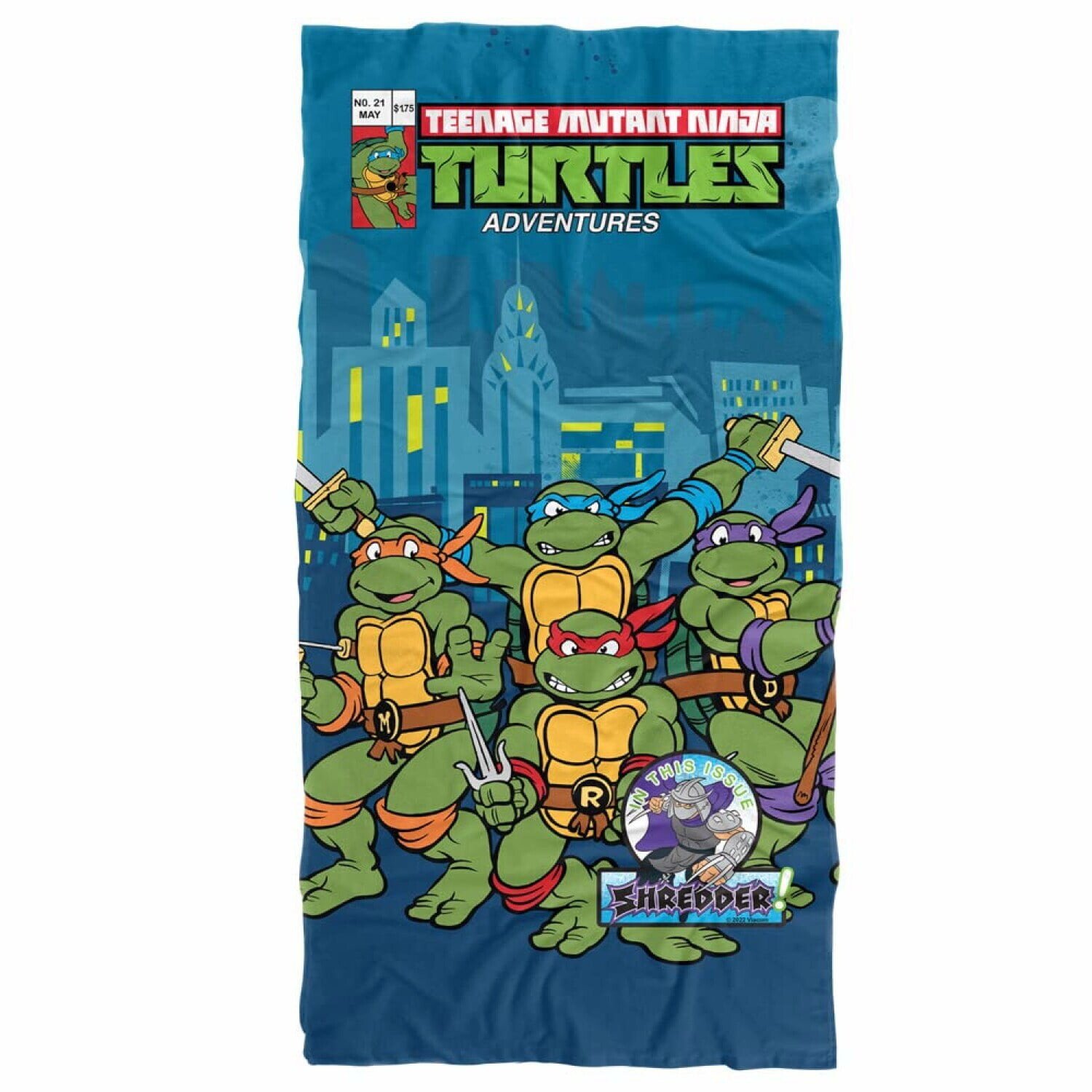 

Пляжное полотенце TMNT Heroes — обложка комикса №21, 30x60 AMTTSjwt expired