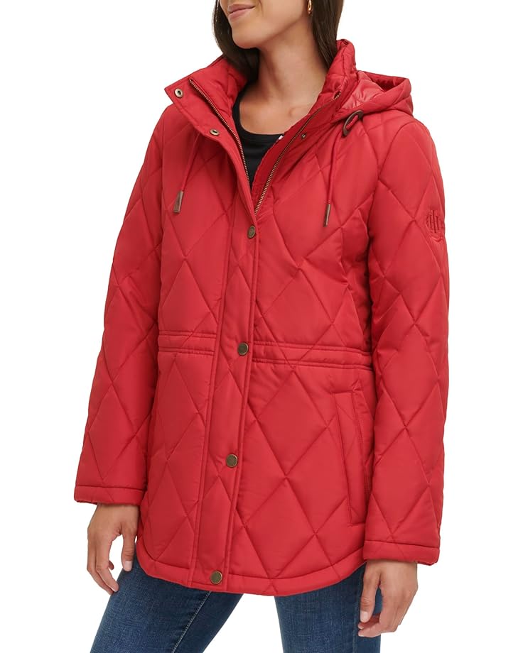 Куртка Tommy Hilfiger Zip-Up Quilted Jacket, цвет Crimson
