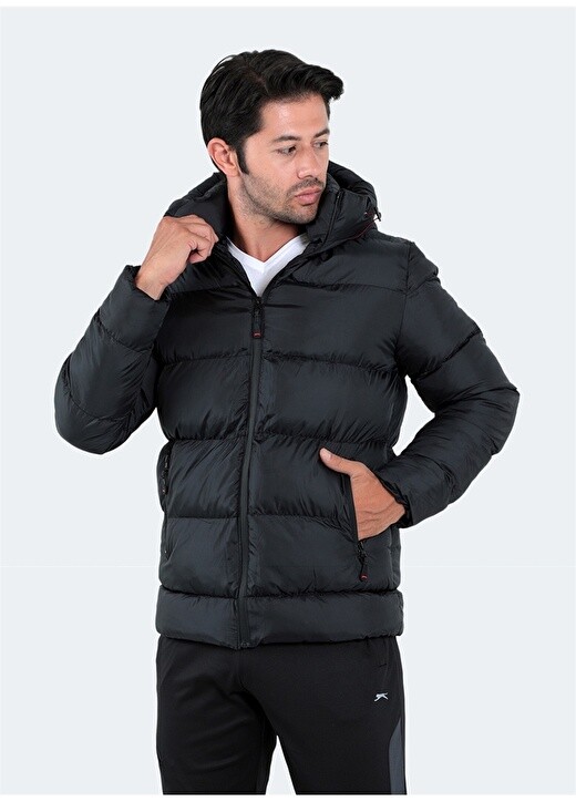 

Черное мужское пальто Slazenger, Черный