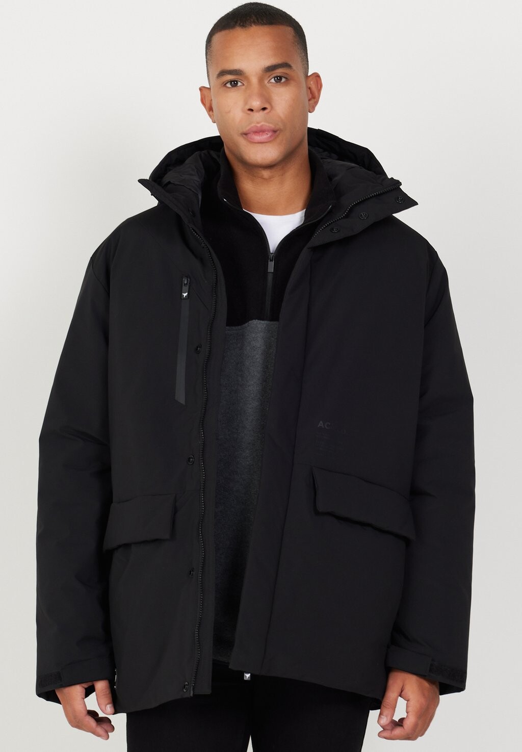 

Полупальто Standard Fit AC&CO / ALTINYILDIZ CLASSICS, черный