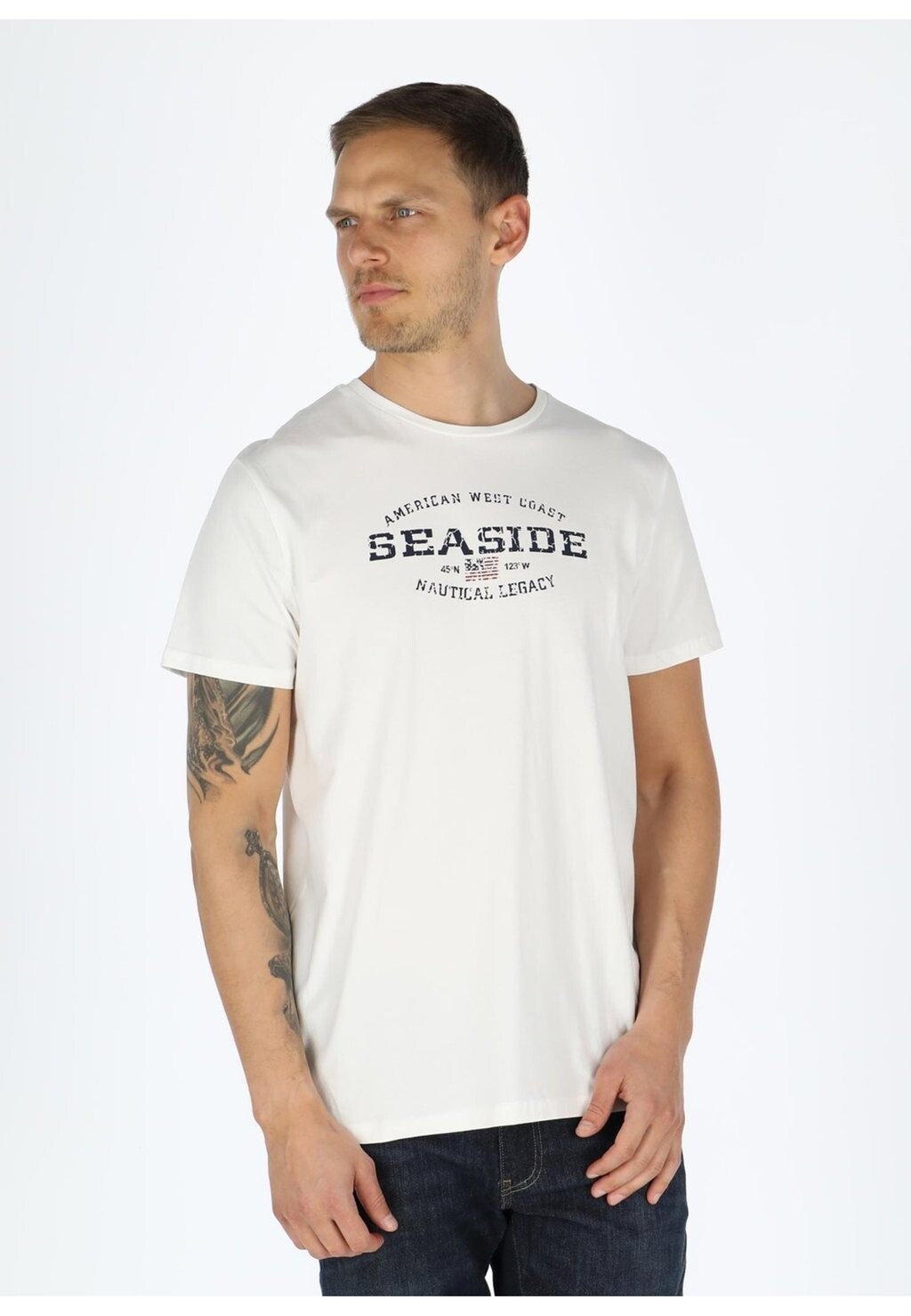 

Футболка с принтом NAUTICAL TEE Seaside, цвет white