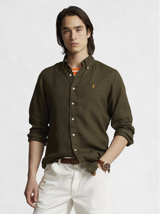 

Рубашка узкого кроя Polo Ralph Lauren, зеленый