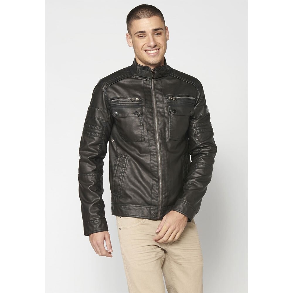 

Куртка Koroshi Skin 2311JA04 Leather, коричневый