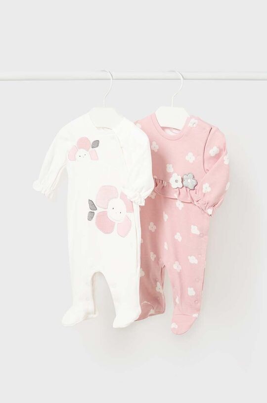 

Хлопковый комбинезон для новорожденных Mayoral, 2 шт. Mayoral Newborn, розовый