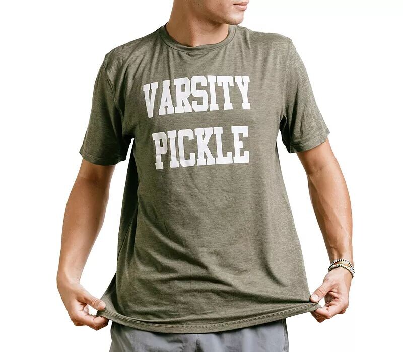 

Мужская рубашка с коротким рукавом Varsity Pickle Collegiate Pickle Performance Tech, зеленый