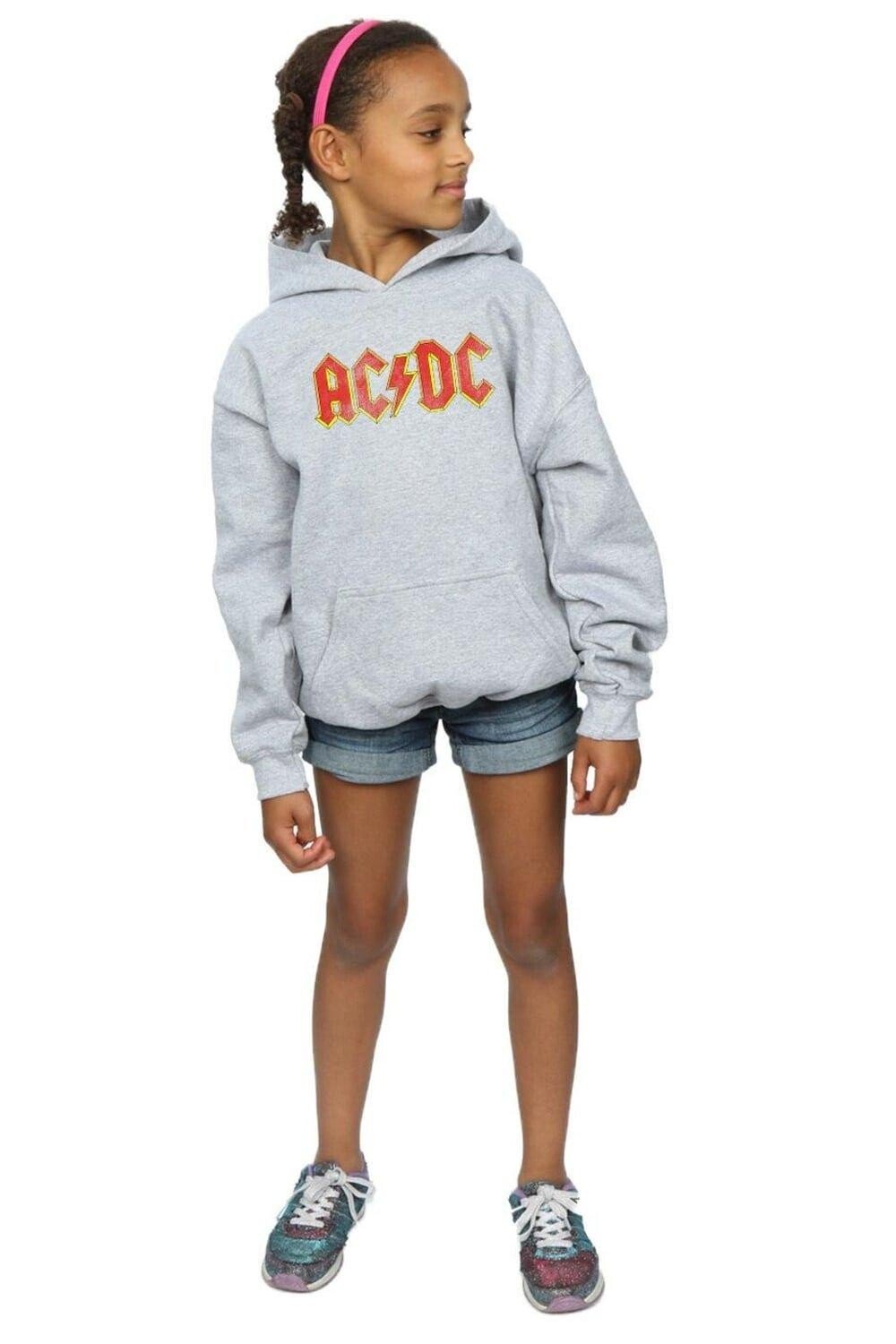 

Толстовка красного цвета с потертым логотипом AC/DC, серый, Красный, Толстовка красного цвета с потертым логотипом AC/DC, серый