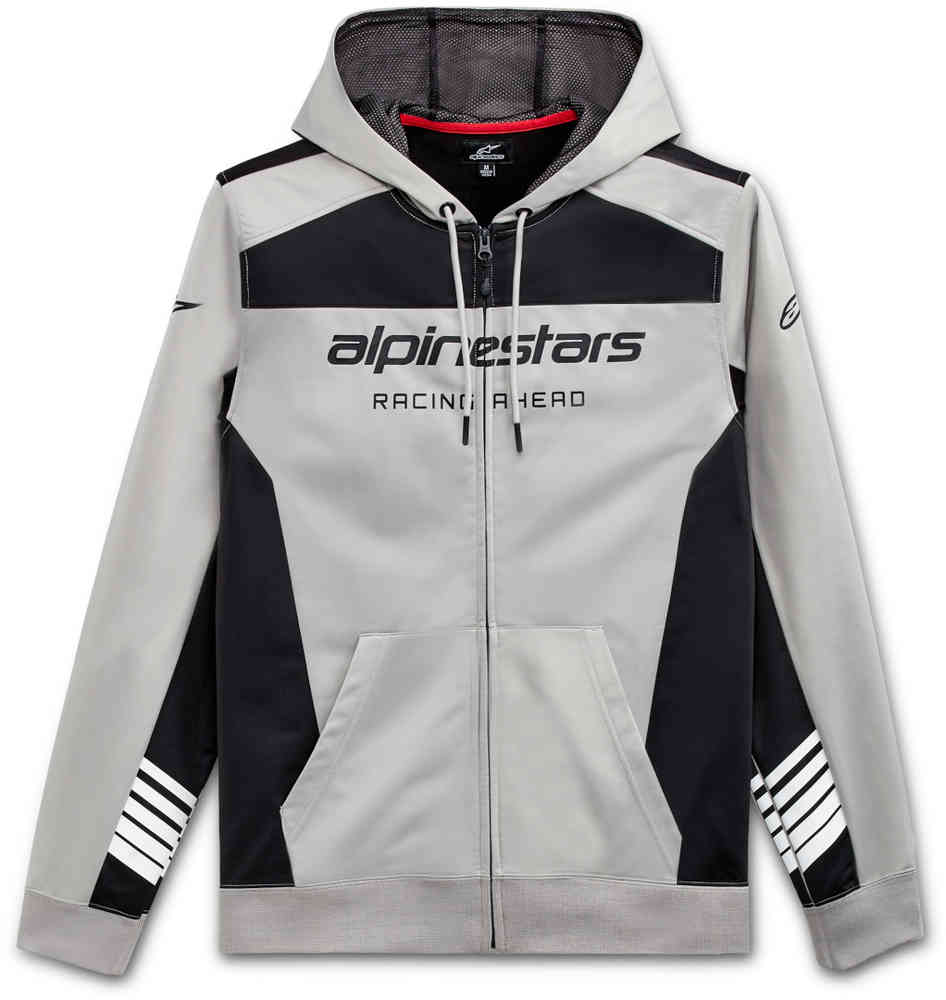 Флисовая толстовка на молнии Sessions II Alpinestars, светло-серый/черный converse x joshua vides utility fleece full zip hoodie