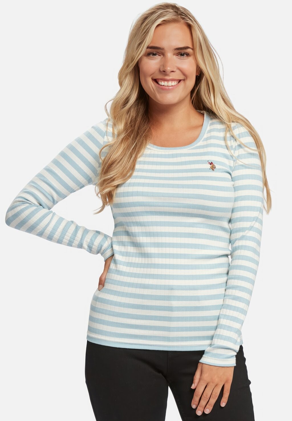 

Рубашка с длинным рукавом CARLOTTA U.S. Polo Assn., цвет cerulean