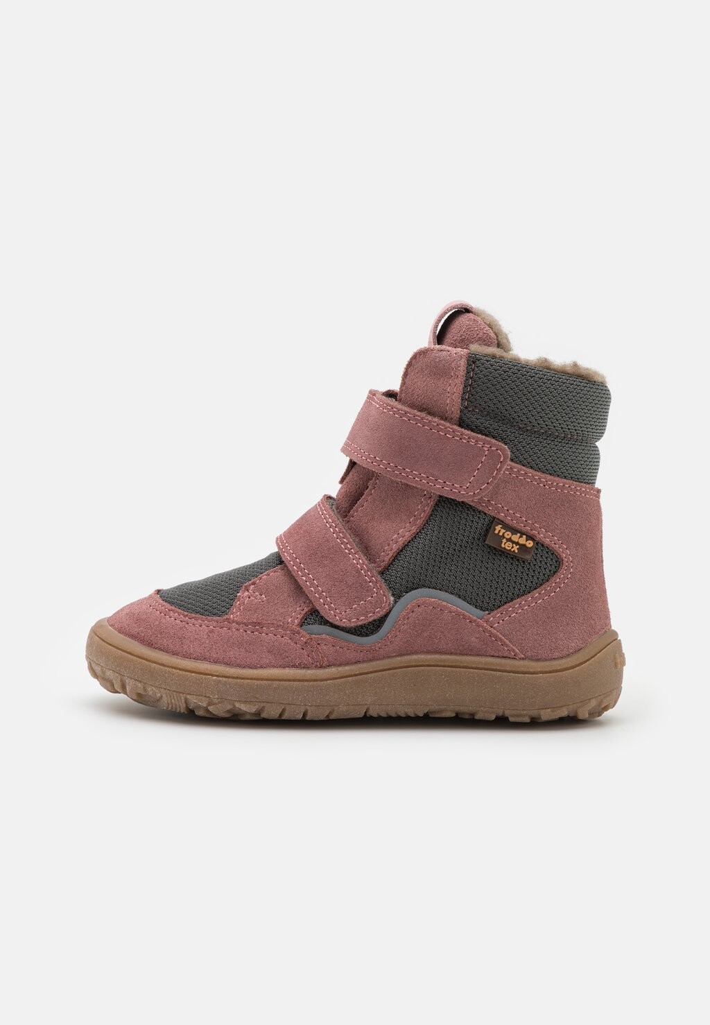 

Зимние ботинки Barefoot Tex Froddo, цвет grey/pink