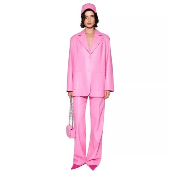

Куртка keeva single-breasted blazer Stand Studio, розовый