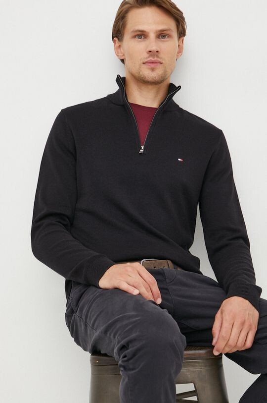

Свитер из смесового кашемира Tommy Hilfiger, черный