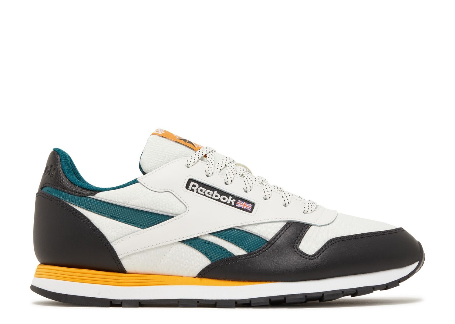 

Кроссовки Reebok Classic Leather 'Chalk Black', кремовый, Бежевый