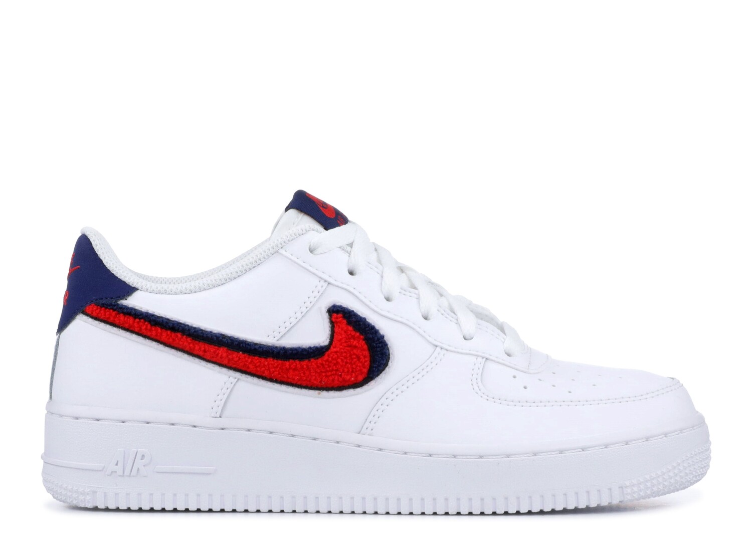 

Кроссовки Nike Air Force 1 Lv8 Gs 'Chenille Swoosh', белый