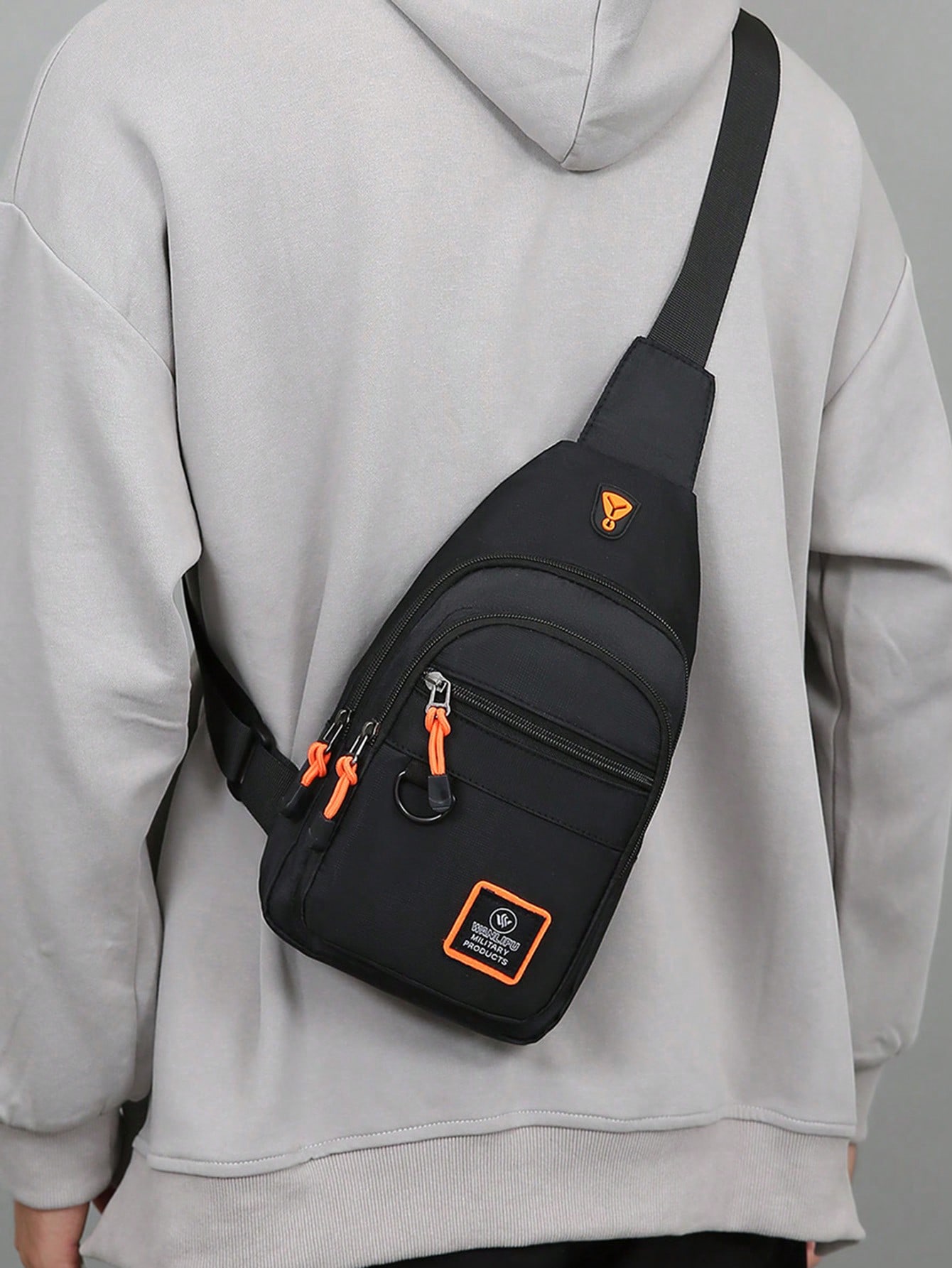 Мужская деловая нагрудная сумка, черный нейлоновая сумка на плечо cordura в японском стиле водонепроницаемая повседневная сумка через плечо модная мужская сумка прочная нагрудная