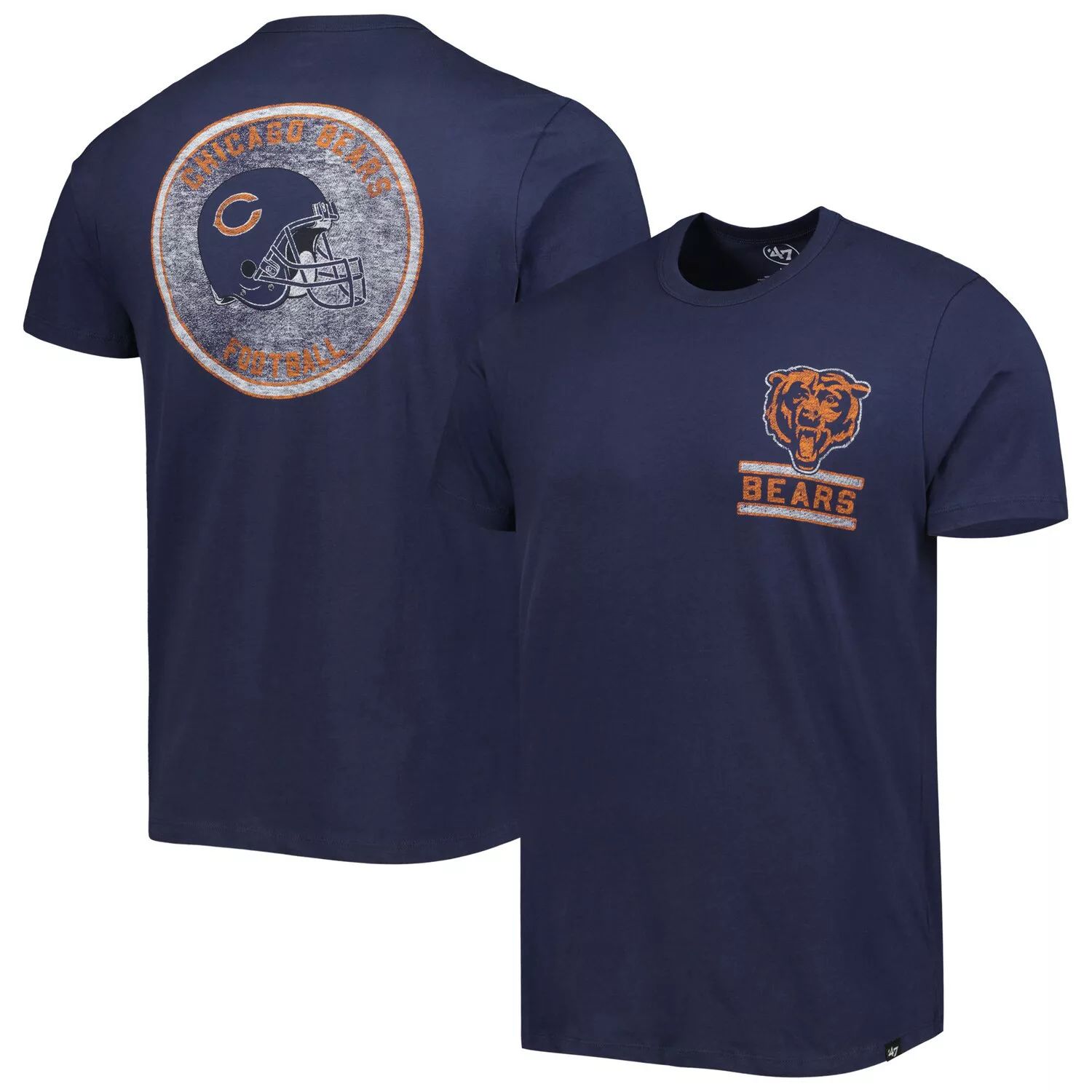 Мужская темно-синяя футболка Chicago Bears Open Field Franklin '47