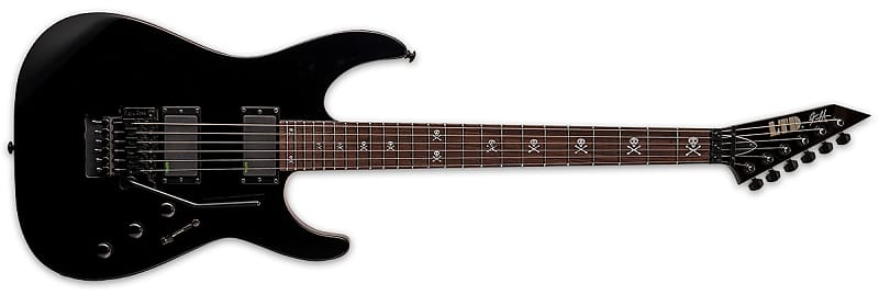 

Электрогитара ESP LTD Kirk Hammett KH-602 Electric Guitar, EMG Bone Breaker Pickups, Black w/ Case