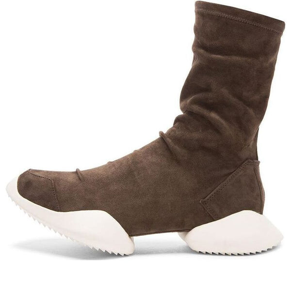 

Кроссовки замшевые ботинки vicious sole x rick owens Adidas, черный