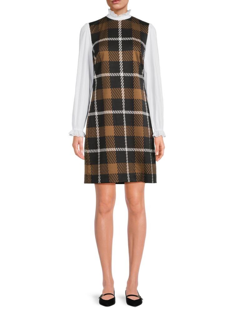 

Клетчатое платье-двойка Tommy Hilfiger, цвет Black Multi