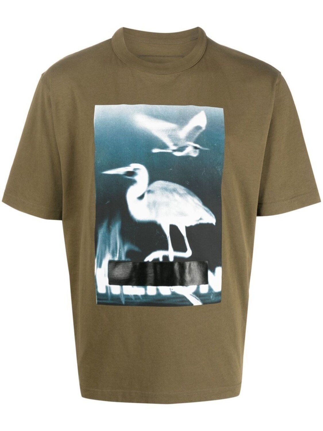 

Heron Preston футболка с графичным принтом, зеленый