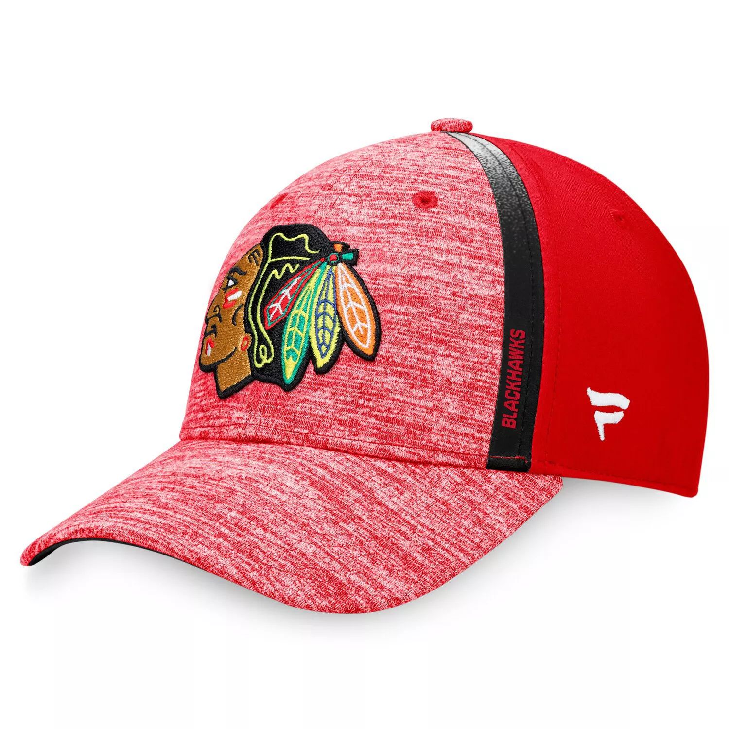 Красная мужская кепка Fanatics Defender с логотипом Chicago Blackhawks