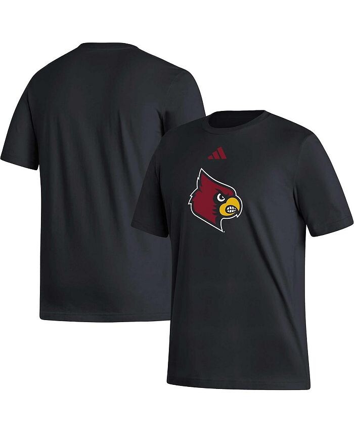 

Мужская черная футболка с логотипом Louisville Cardinals Fresh adidas, черный