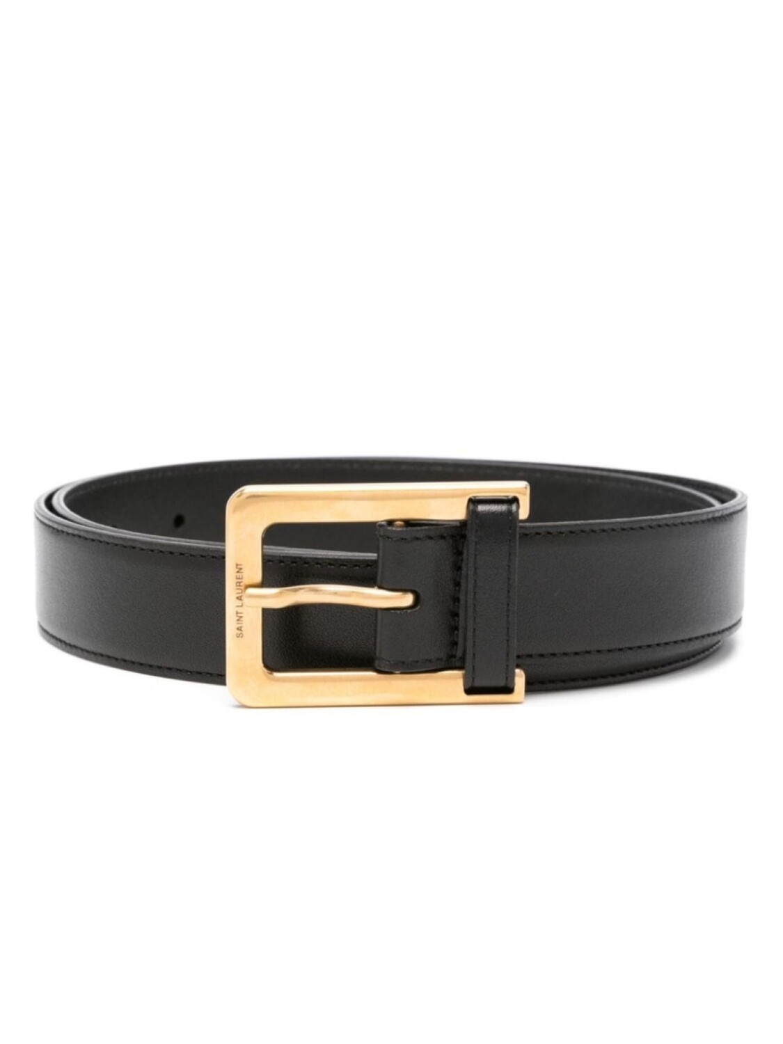 

Saint Laurent ремень с кожаной петлей, черный