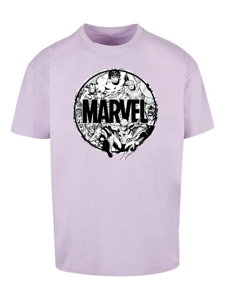 

Футболка F4NT4STIC Marvel Comics Logo Character Infill, цвет lilac
