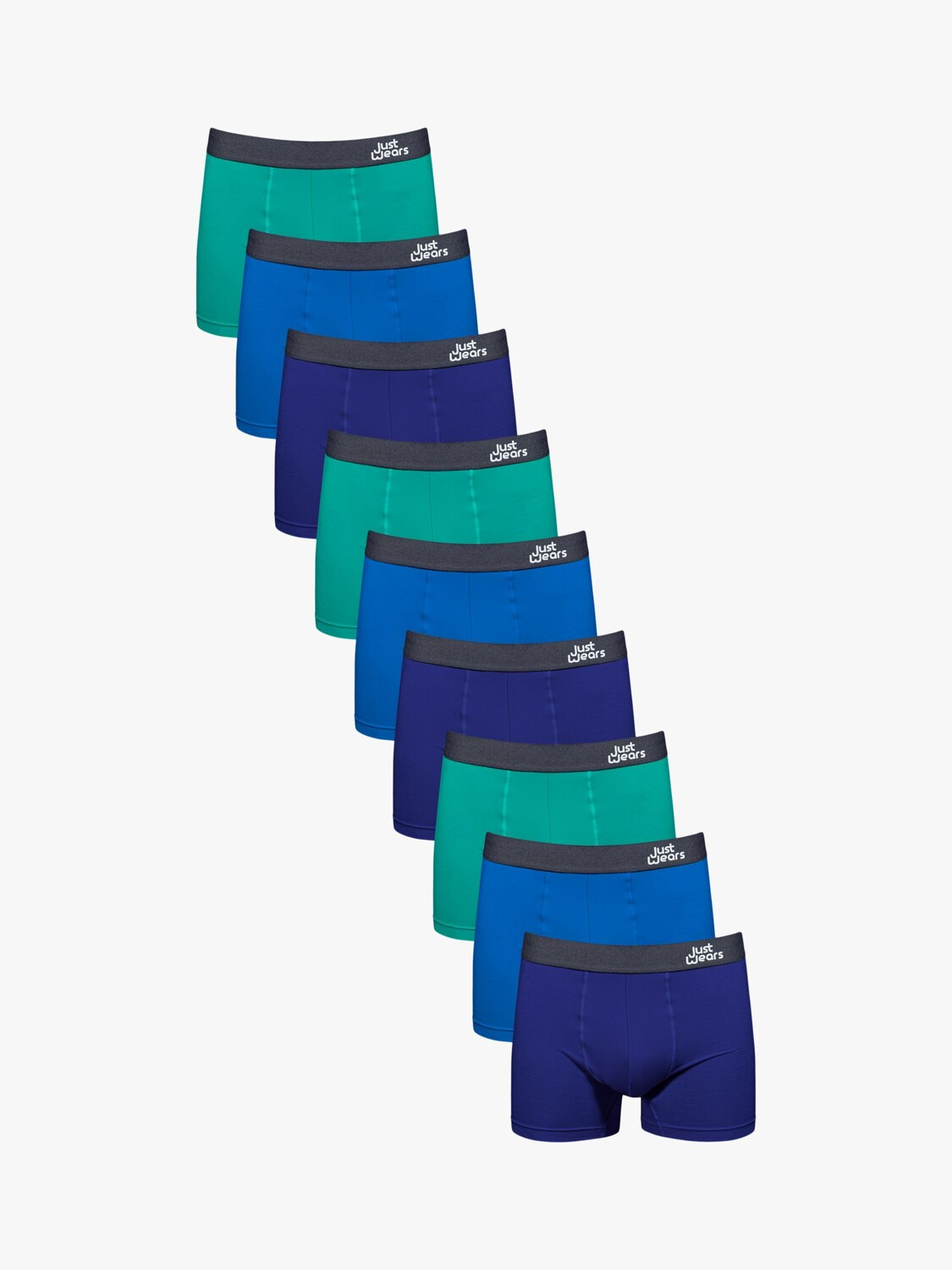 

Профессиональные боксеры JustWears, синий/темно-синий/зеленый