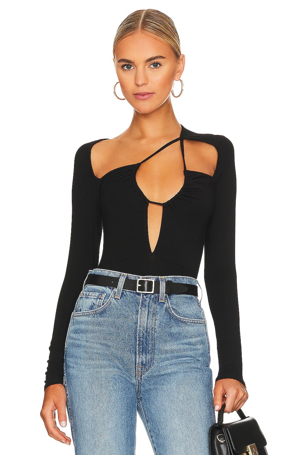 

Боди superdown Aranza Ruched, черный