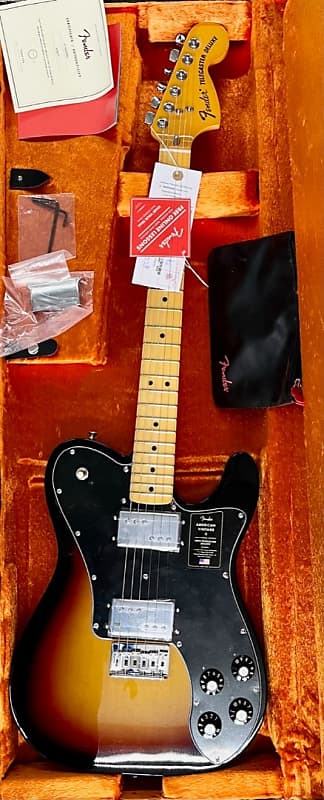 Электрогитара Fender American Vintage II 1975 Telecaster Deluxe guitar, Sunburst Finish w/Case