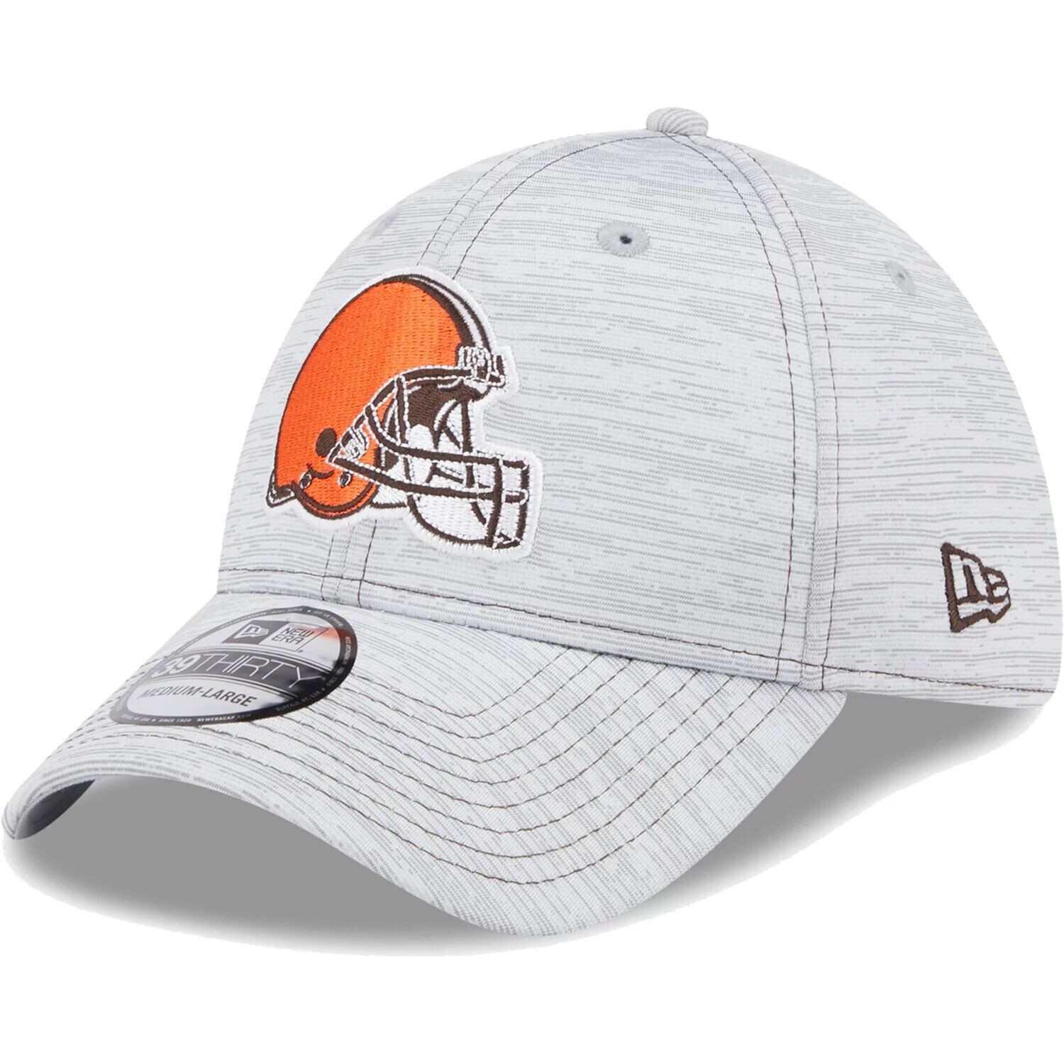 

Мужская серая кепка New Era Cleveland Browns Speed ​​39THIRTY Flex Hat