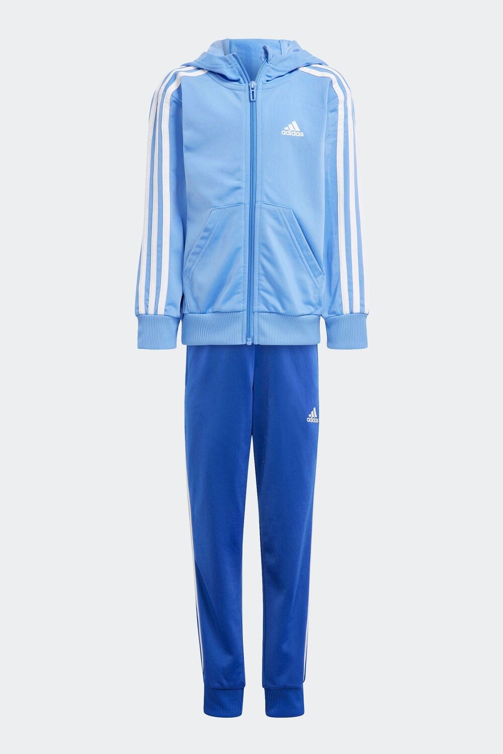 

Спортивный костюм Shiny Little Kids Essentials с 3 полосками adidas, синий