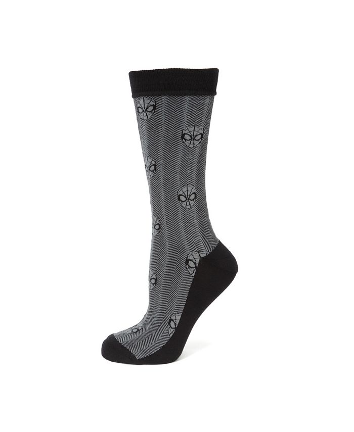 Мужские носки с узором «елочка» в виде Человека-паука Marvel, серый цена и фото