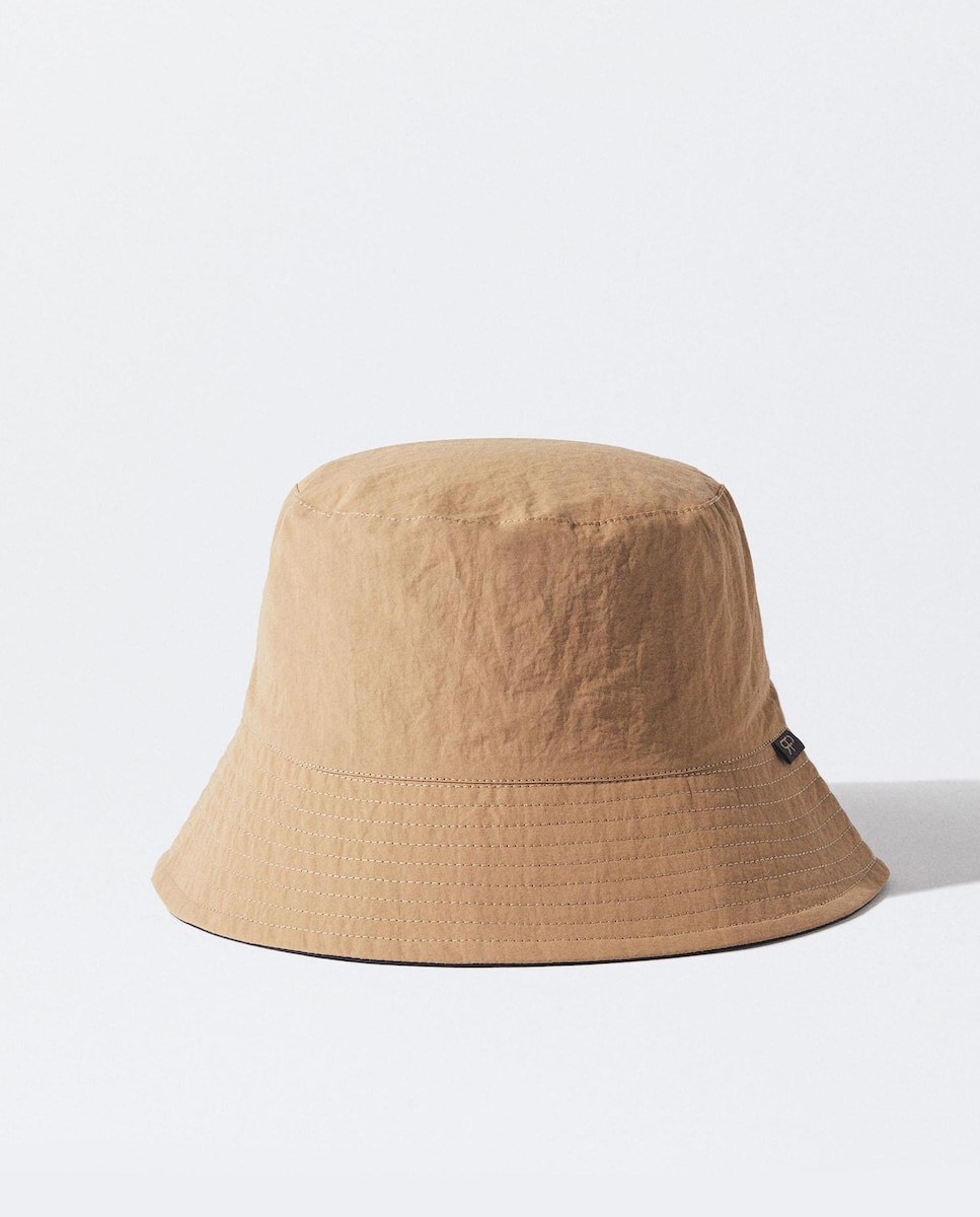 Простая женская шляпа в форме ведра Parfois, коричневый цена и фото