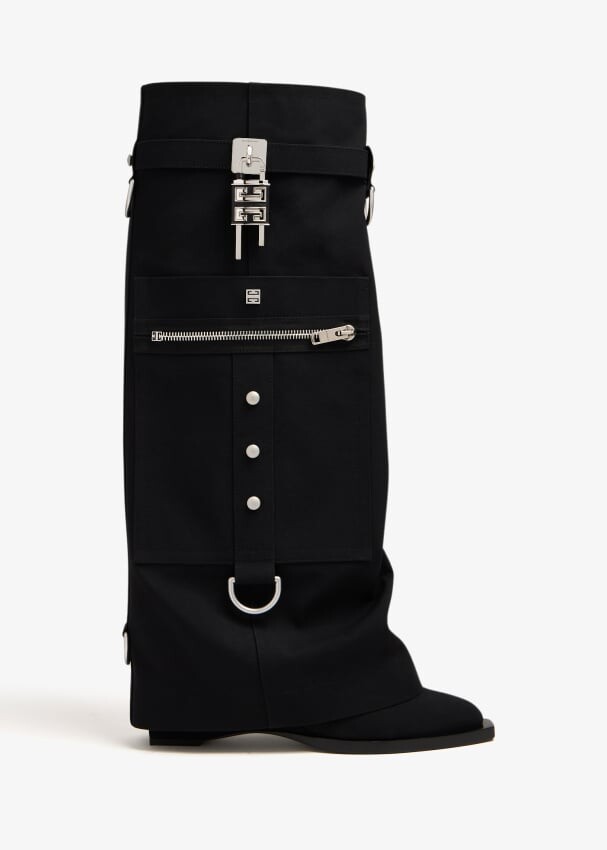 

Ботинки Givenchy Shark Lock Cowboy, черный