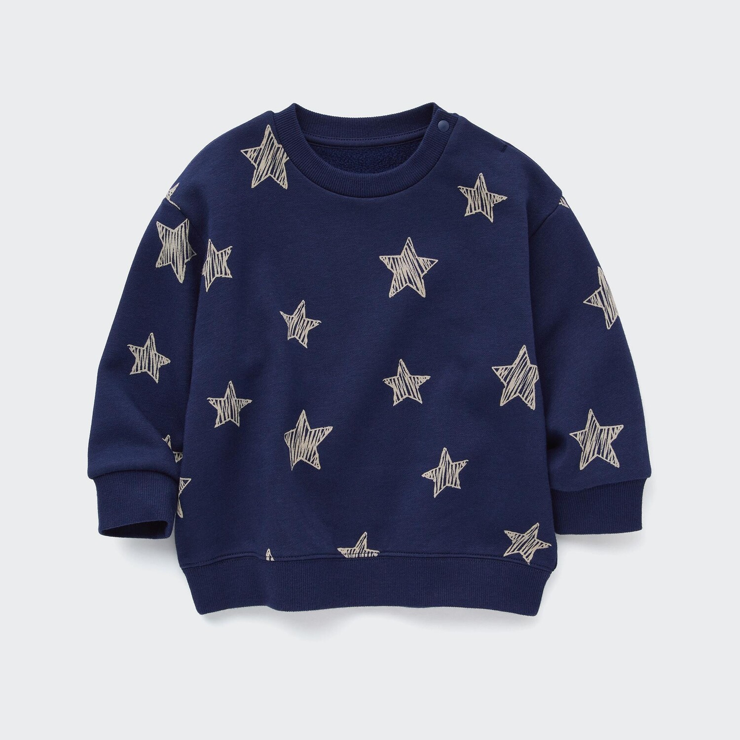 

Свитшот UNIQLO из флиса с принтом, темно-синий