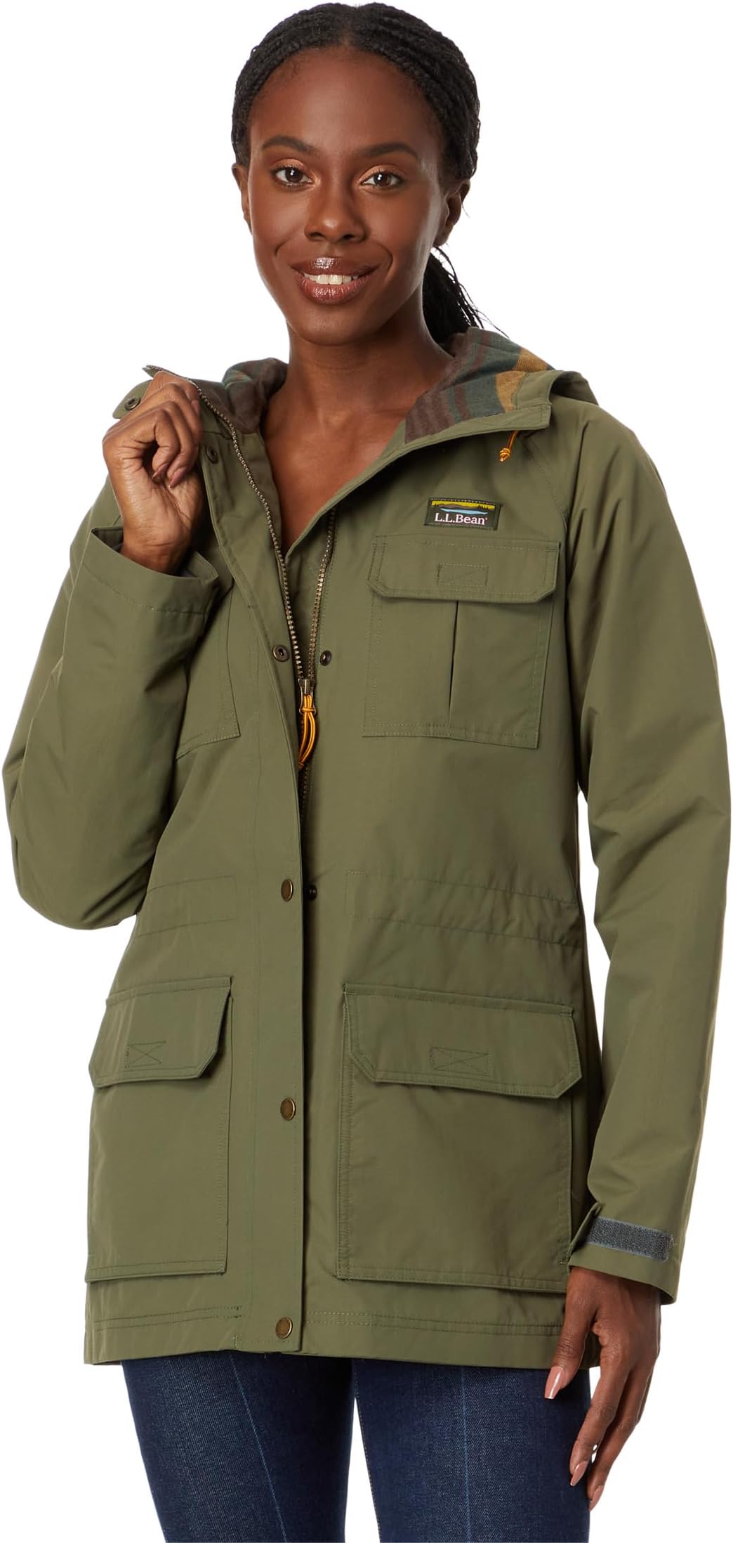 Куртка Mountain Classic Water-Resistant Jacket L.L.Bean, цвет Kelp Green