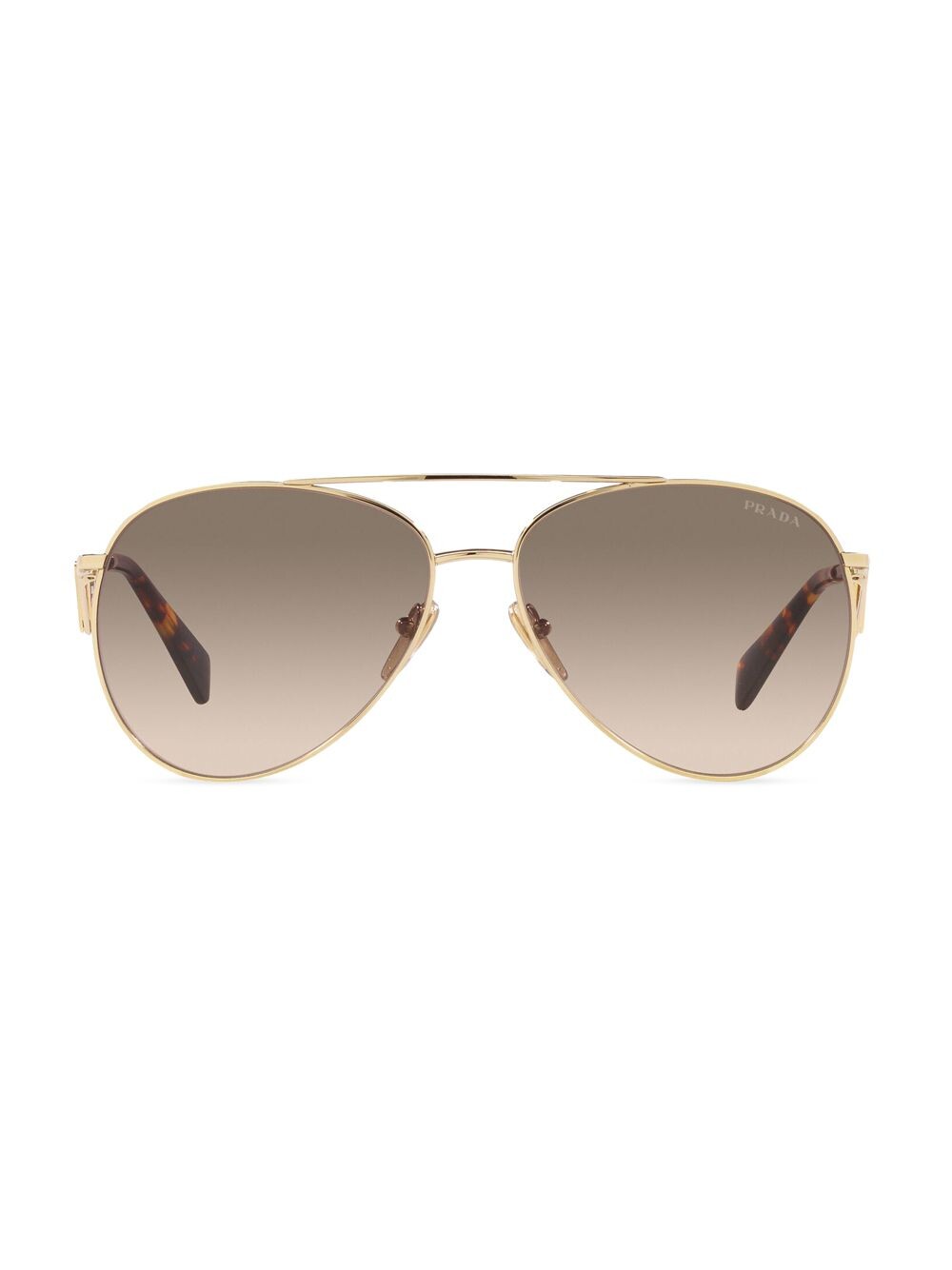 

Металлические солнцезащитные очки Pilot 62MM Prada, золотой