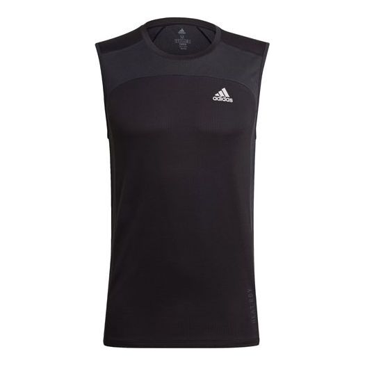 Майка adidas Heatrdy Sleevl Casual Running Sports Vest Black, черный