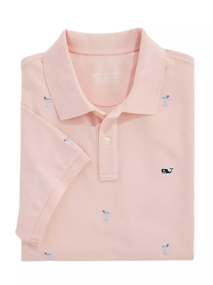 

Новинка: рубашка-поло Heritage Pique Vineyard Vines, светло-розовый