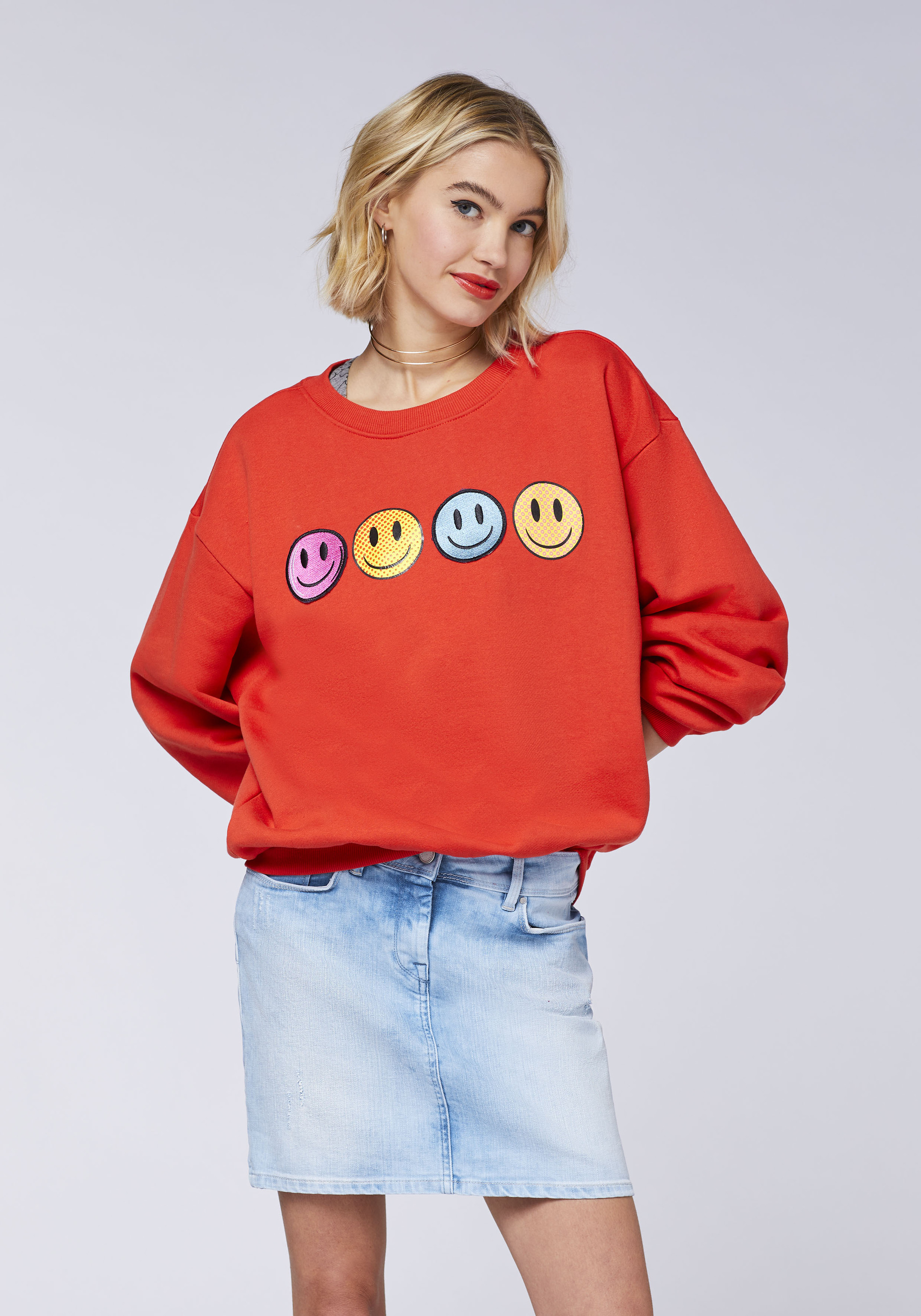 Толстовка emoji Sweater, красный