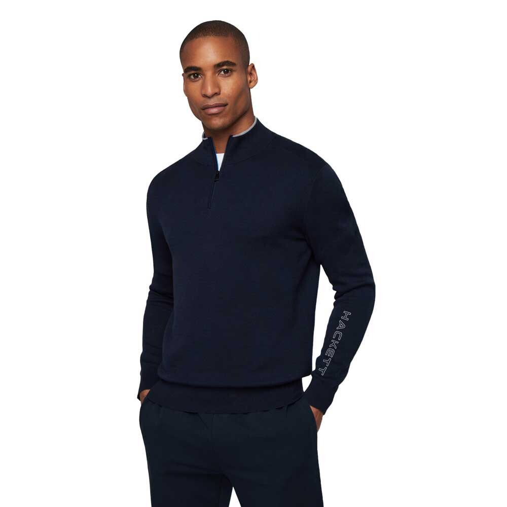 Свитер Hackett Hs Knit Half Zip, синий