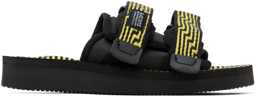 

Черно-желтые сандалии MOTO-JC01 Suicoke