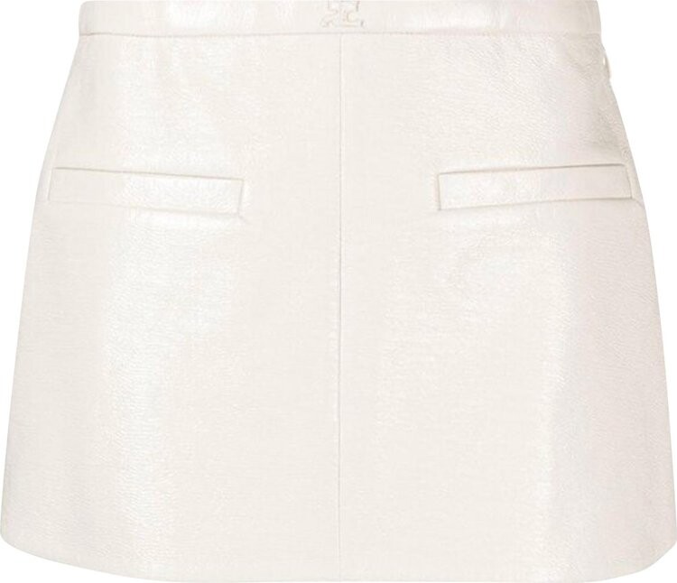 

Юбка Courrèges Heritage A-Line Vinyl Mini 'Blanc Casse', белый