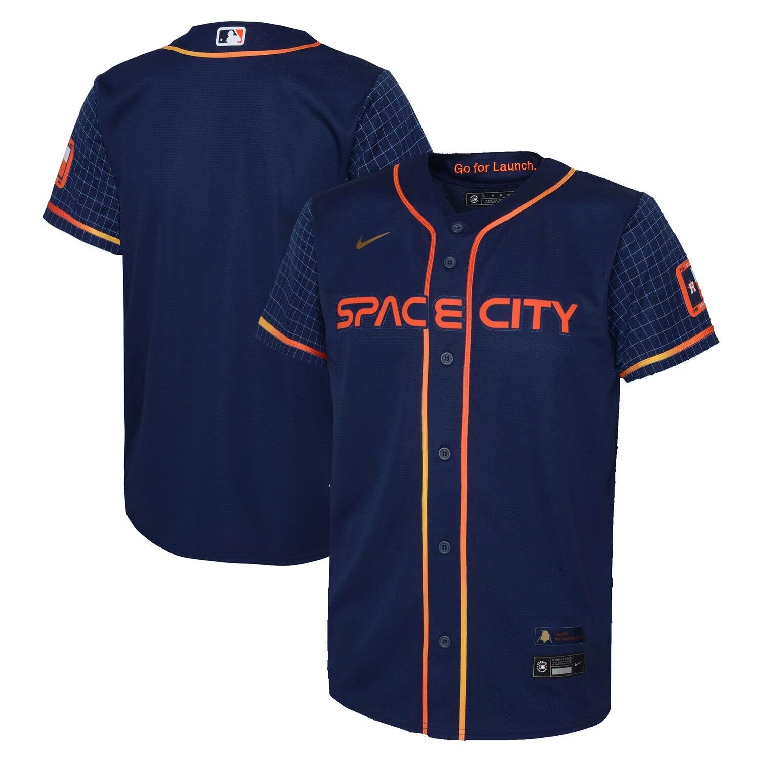 

Реплика молодежного джерси Nike Navy Houston Astros 2022 City Connect Nike