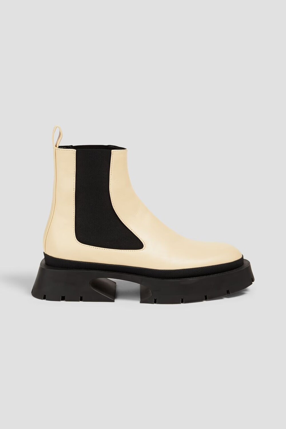 

Кожаные ботинки челси Jil Sander, крем