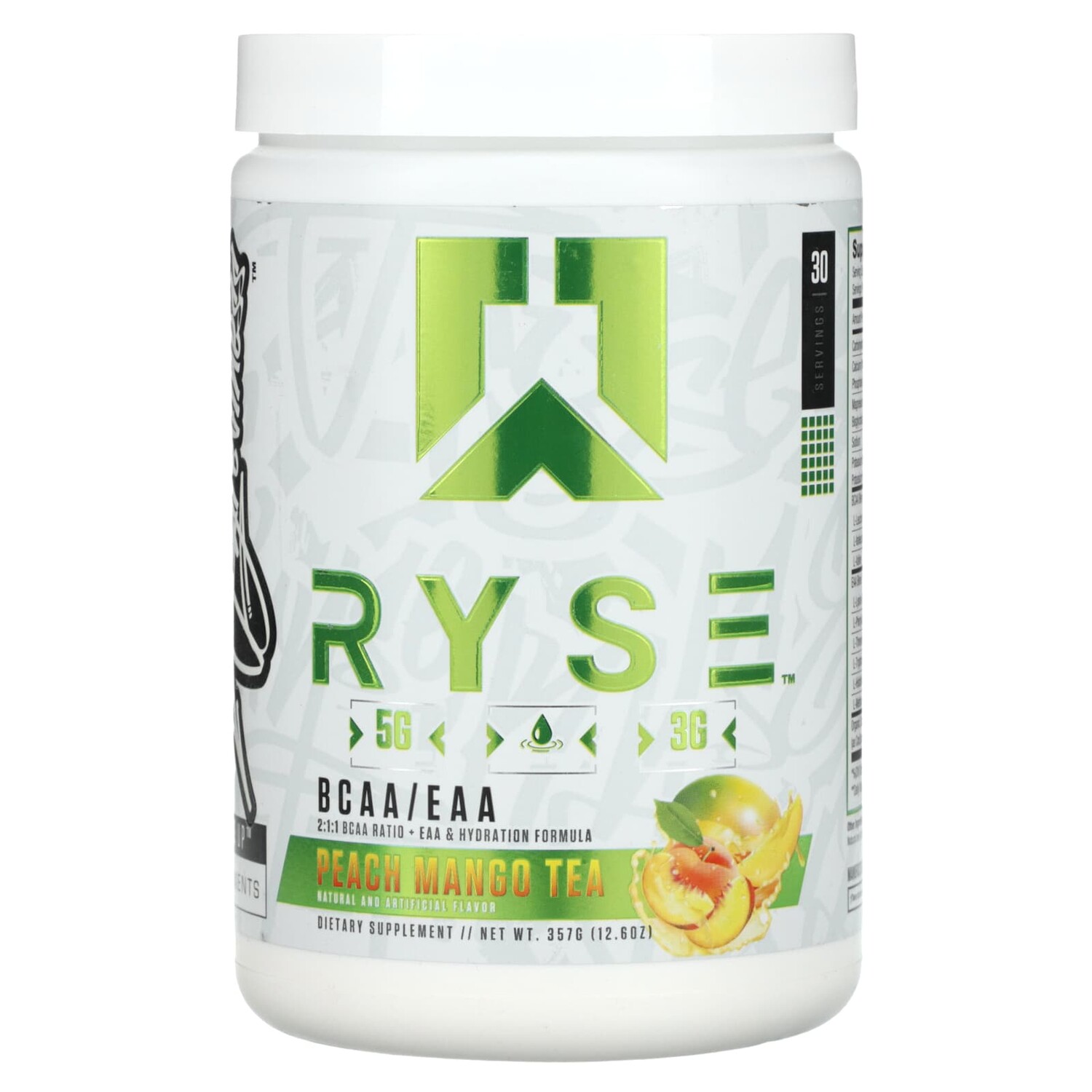 

BCAA / EAA, чай с персиком и манго, 357 г (12,6 унции), Ryse Supps