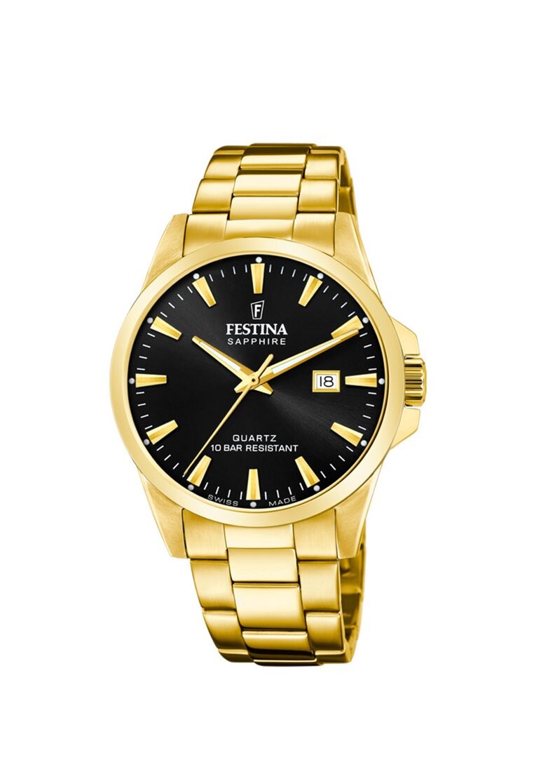 

Часы SWISS MADE Festina, цвет gold black